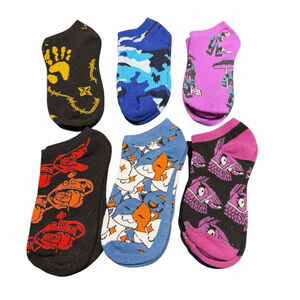 Fortnite Ankle Socks 6 Pack Boys Lot Officially Licensed M/L Shoe Size 4-10